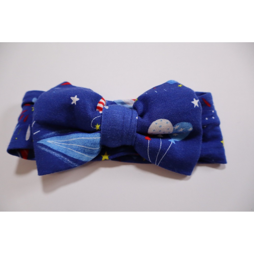 Little Sleepies Fireworks Bamboo Bow Headband NB-3T